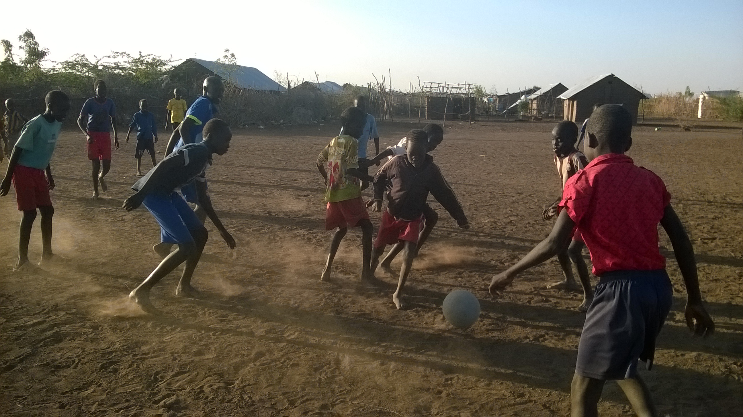 Children playing Football